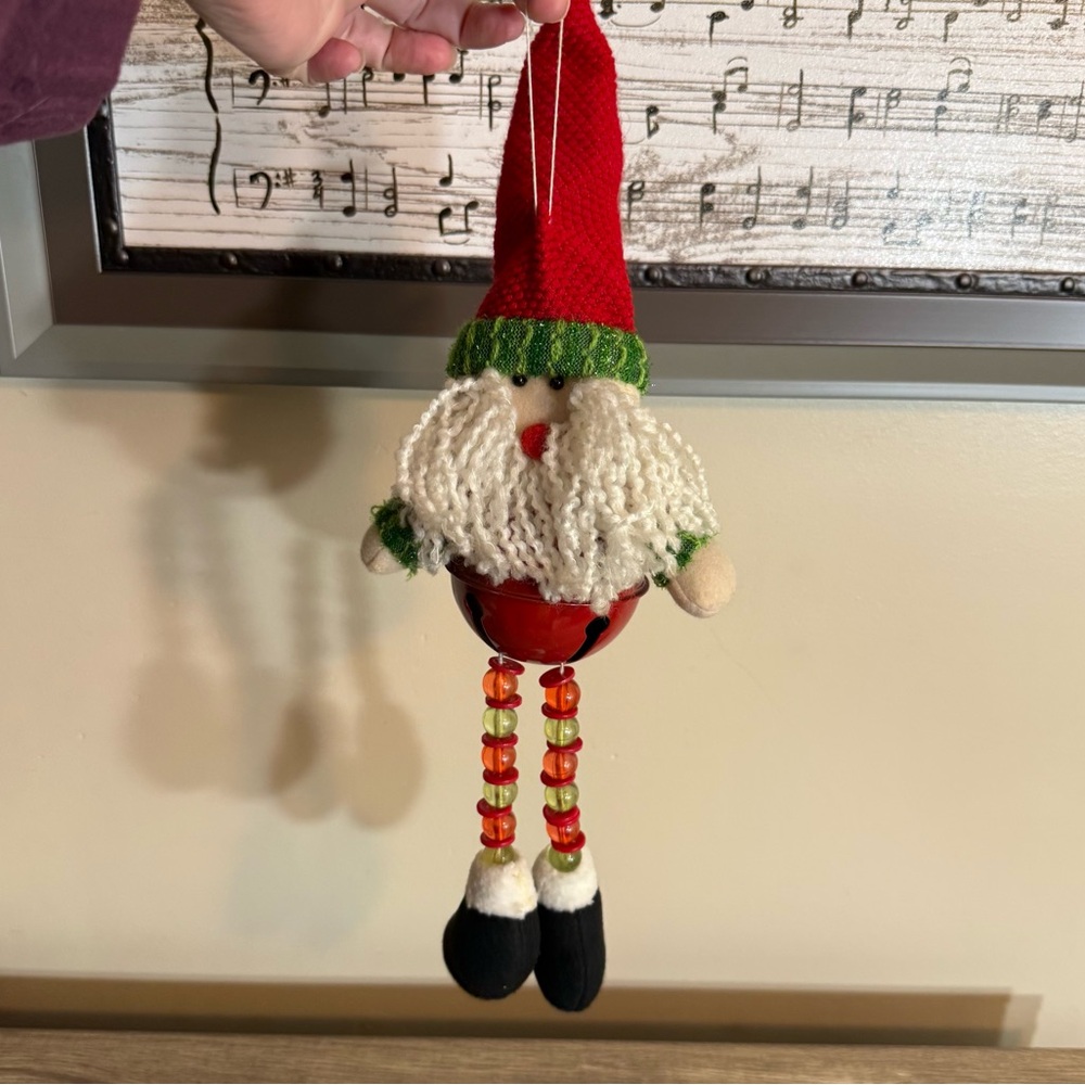Santa Gnome Christmas Decoration Shelf Sitter Decor Bell - Picture 7 of 7